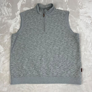 Duluth‎ Trading Sweater Mens XL Grey Heather Vest Basics Outdoor Preppy Gorpcore
